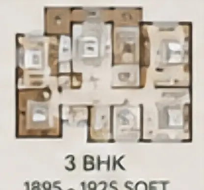 Embassy Chapparkallu 3 BHK · 1,895–1,925 sq ft floor plan image