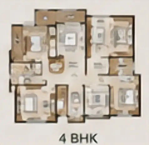 Embassy Chapparkallu 4 BHK villa · 4,185–4,500 sq ft floor plan image