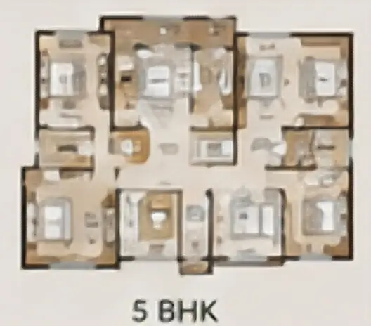 Embassy Chapparkallu 5 BHK villa · 6,500–6,820 sq ft floor plan image