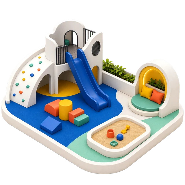 Children's play & family space amenity illustration